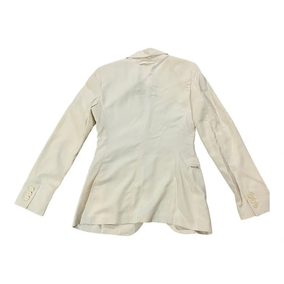 Jean Paul Gaultier Femme Silk Blend Blazer Ecru Sz 6 - Picture 3 of 10